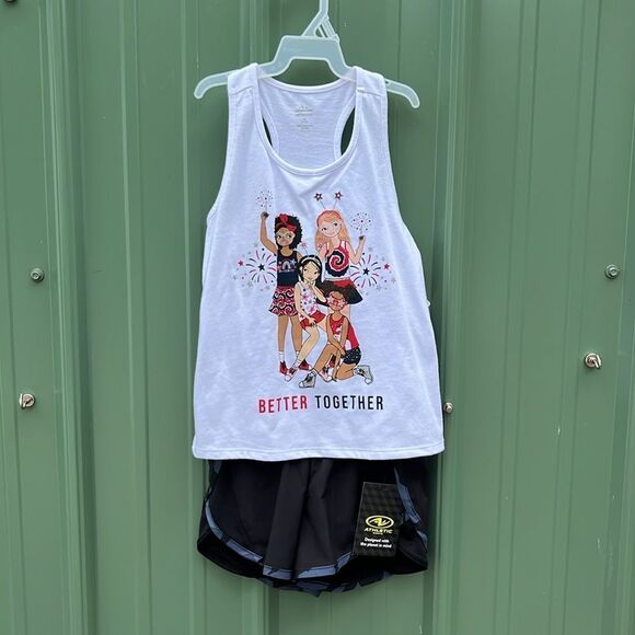 Girls Shorts Tank Tops Tracksuit Dress 8-Piece Bundle Size XS 4/5 - Picture 4 of 9